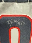 TJ McConnell Signed White Duquesne Custom Jersey JSA Size L