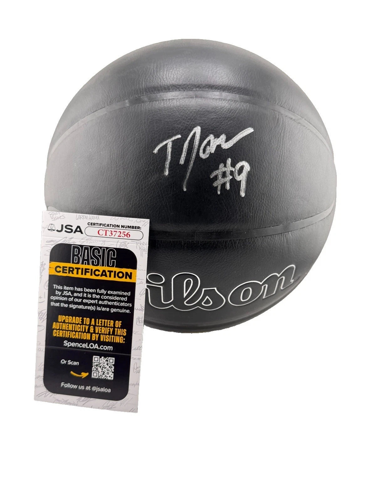 TJ McConnell Signed Black Basketball Indiana Pacers JSA 256
