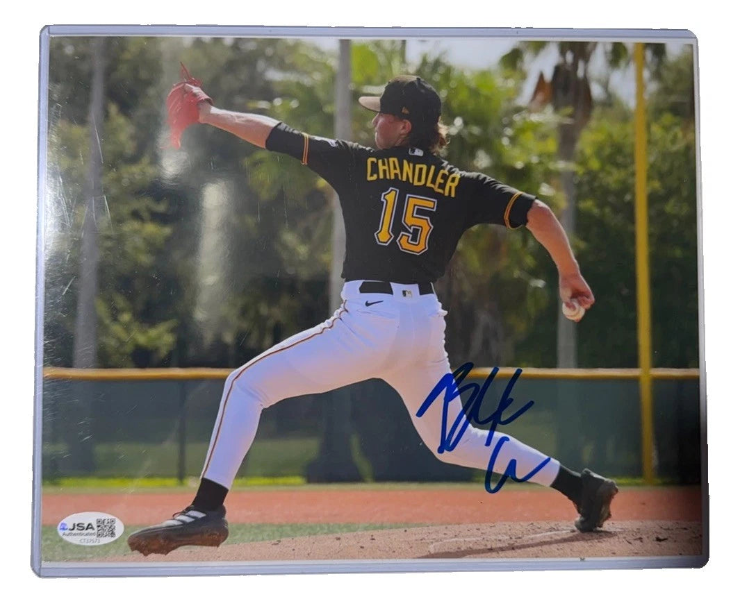 Bubba Chandler Signed 8x10 Photo Pittsburgh Pirates Pitching JSA