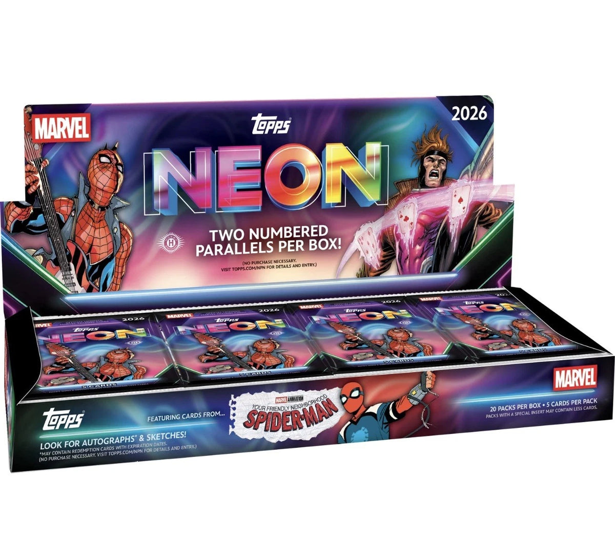 2026 Topps Neon Marvel Hobby Box