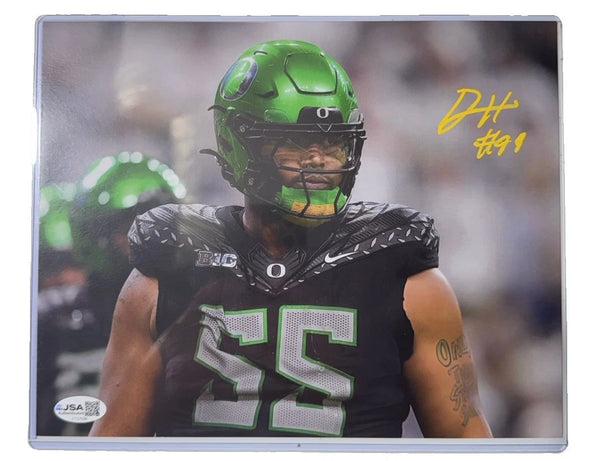 Derrick Harmon Signed 8x10 Headshot Photo Michigan State JSA