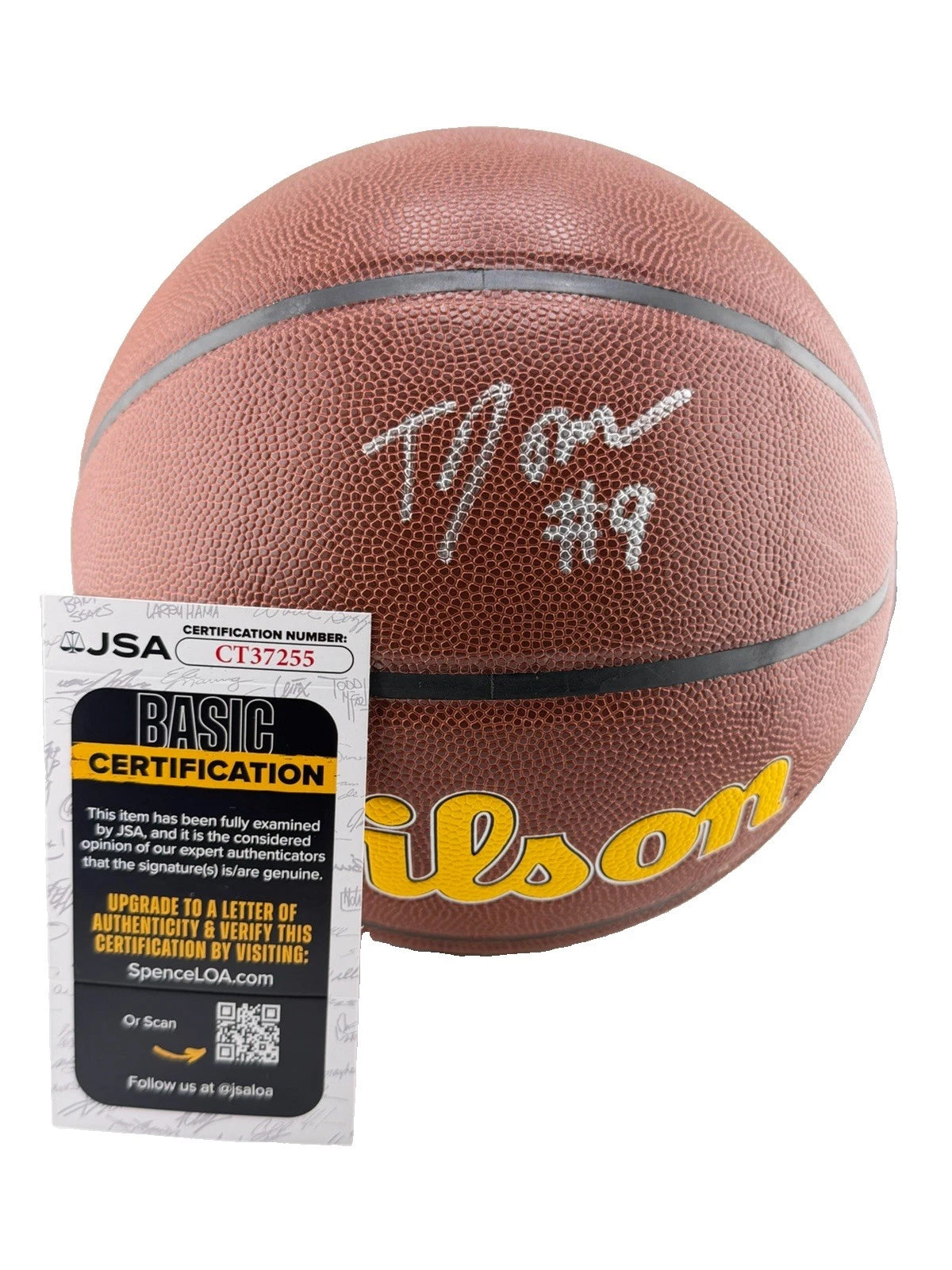 TJ McConnell Signed Basketball Indiana Pacers JSA 255