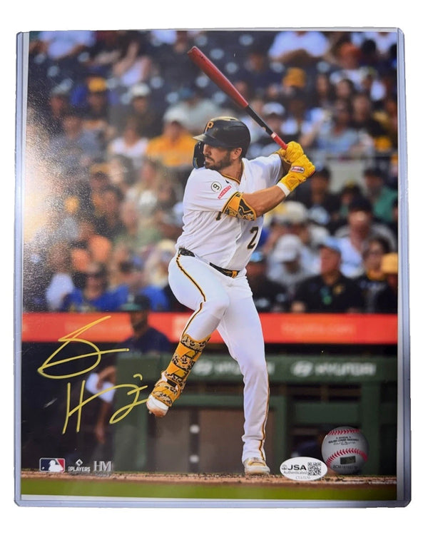 Spencer Horwitz Signed 8x10 Photo Pittsburgh Pirates Batting JSA