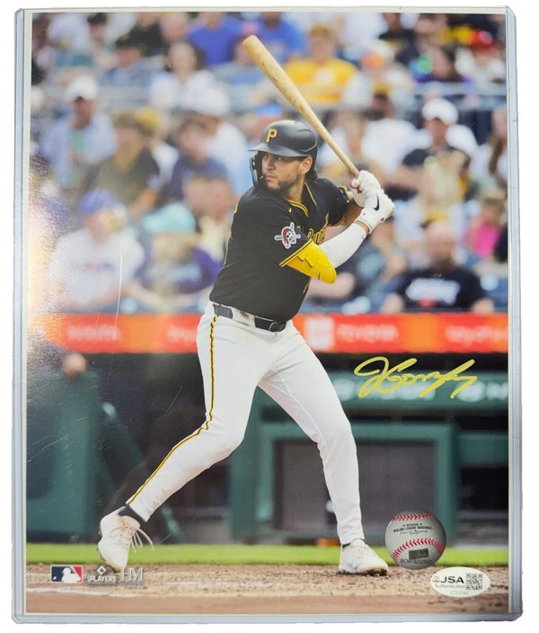 Jacob Gonzalez Signed 8x10 Pittsburgh Pirates Swinging Photo JSA
