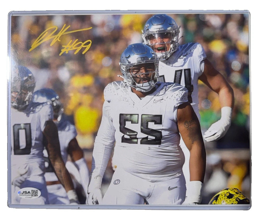 Derrick Harmon Signed TL 8x10 Photo Michigan State JSA
