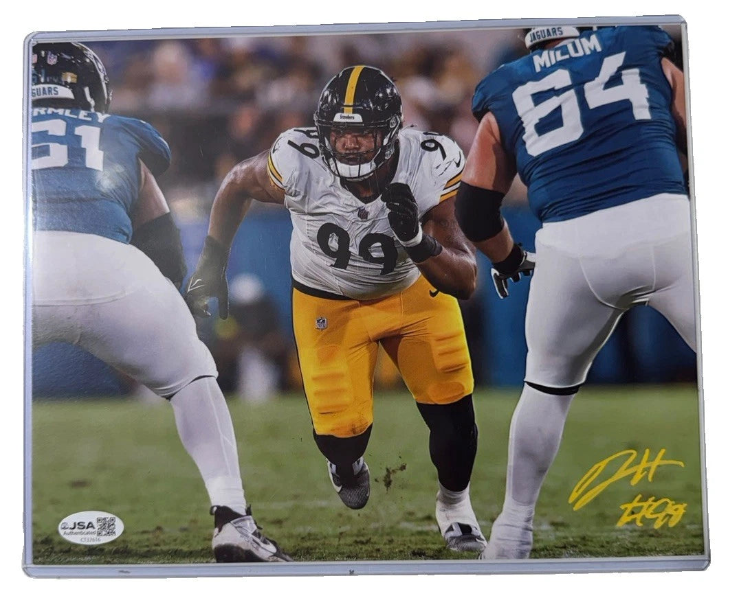 Derrick Harmon Signed 8x10 Running BR Photo Pittsburgh Steelers JSA