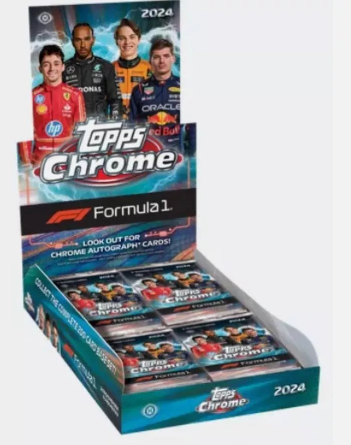 2024 Topps Chrome Formula F1 Racing Hobby Box Clubhouse Cards