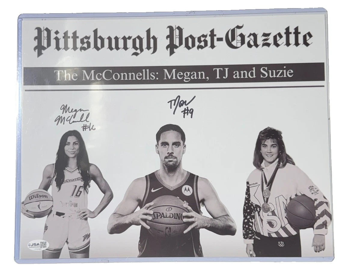 TJ McConnell Megan McConnell Signed 11x14 The McConnells Photo JSA