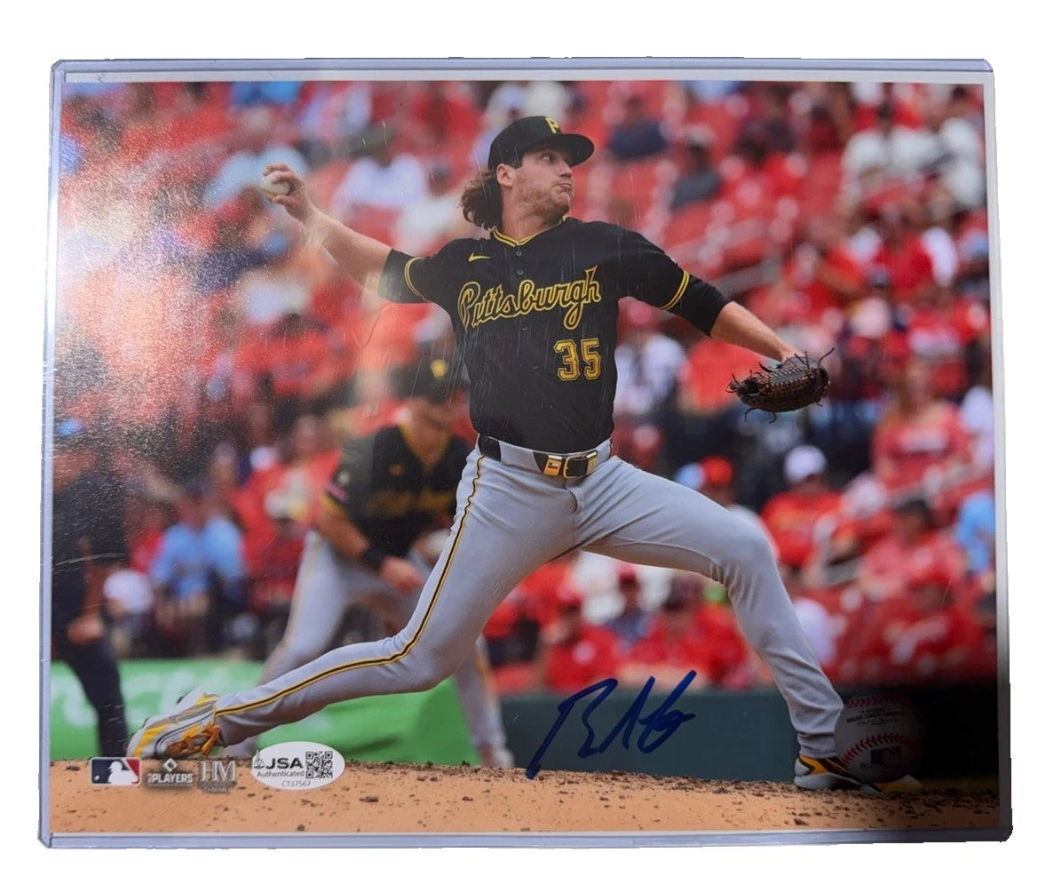 Braxton Ashcroft Signed 8x10 Photo Pittsburgh Pirates Throwing JSA