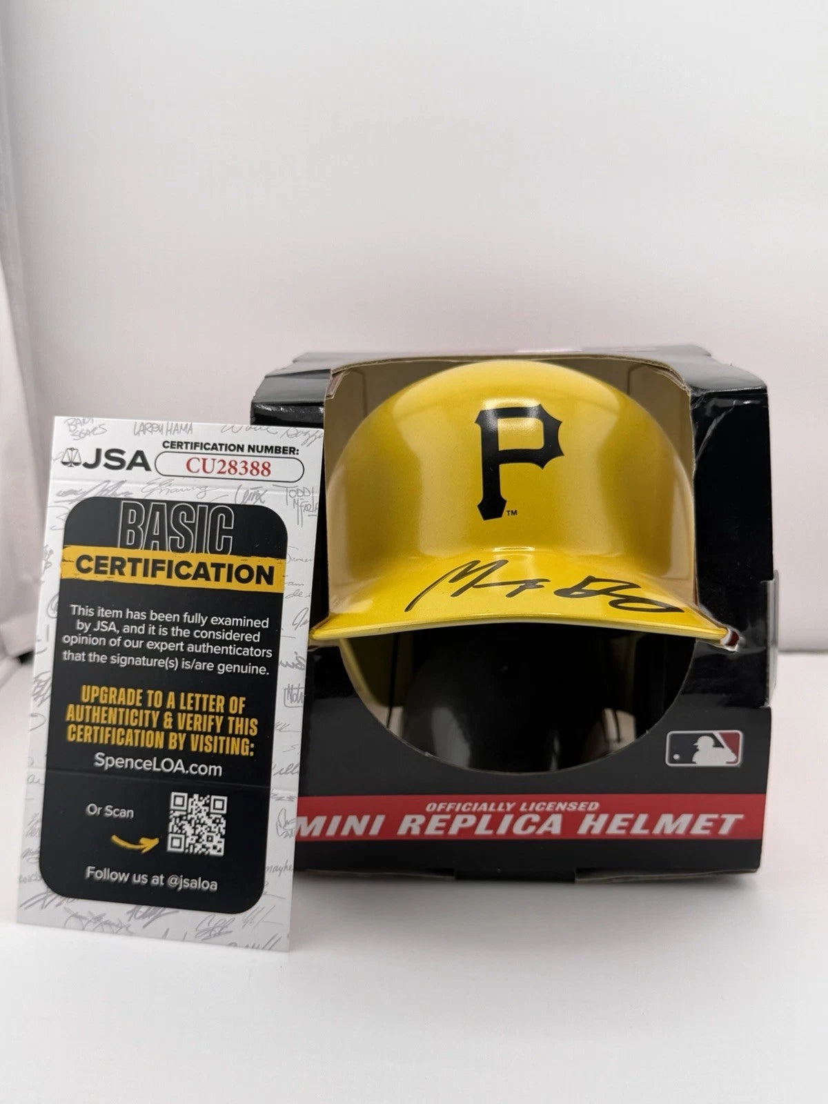 Murf Gray Signed Mini Replica Helmet Pittsburgh Pirates JSA 388