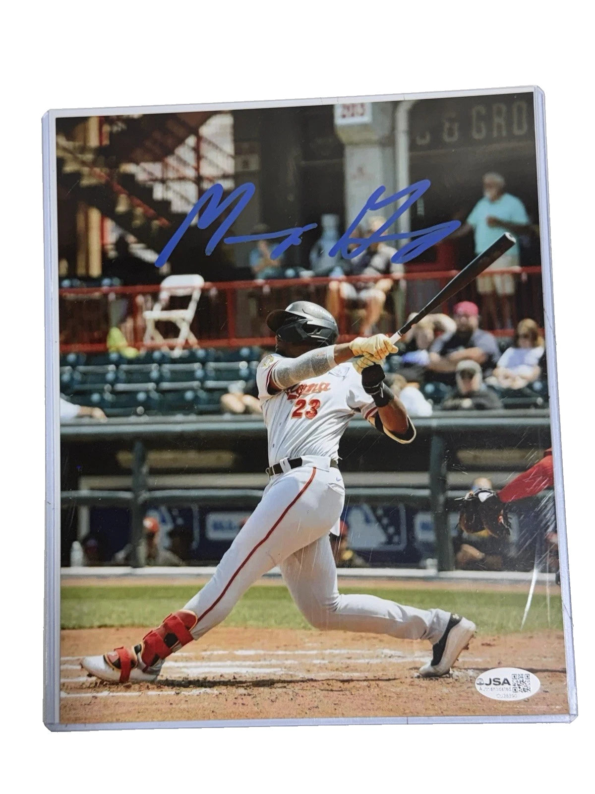 Murf Gray Signed 8x10 Photo Pittsburgh Pirates Altoona Curve Photo JSA 390