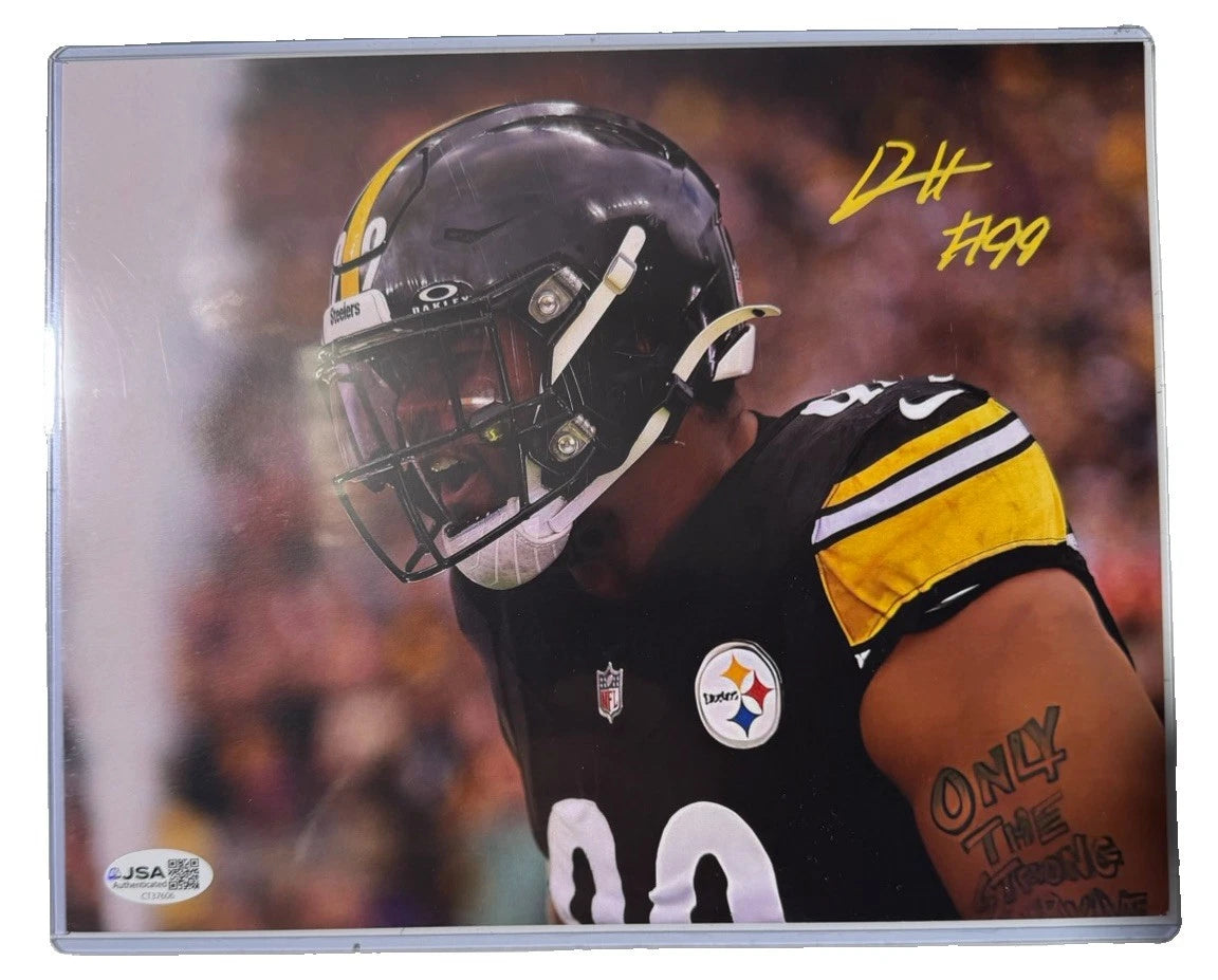 Derrick Harmon Signed 8x10 Headshot TR Photo Pittsburgh Steelers JSA