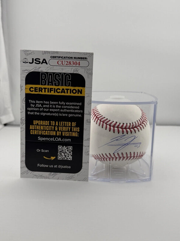 Rafael Flores Jr. Signed Baseball Pittsburgh Pirates JSA 304