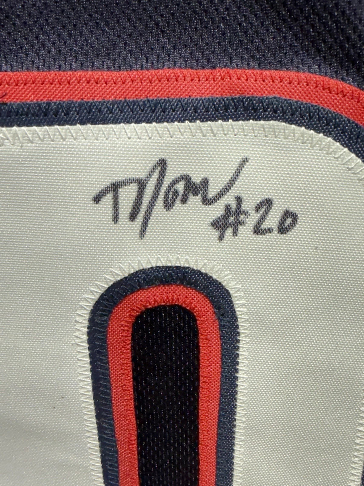 TJ McConnell Signed Navy Duquesne Custom Jersey JSA Size XL