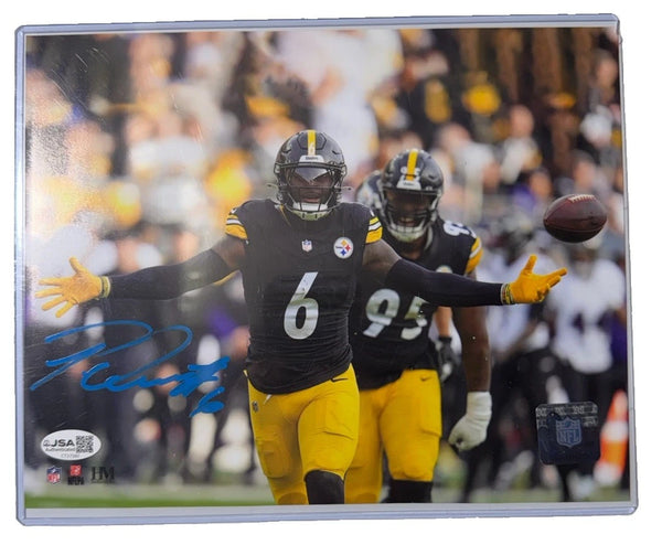Patrick Queen Signed 8x10 Arms Open Photo Pittsburgh Steelers JSA 560