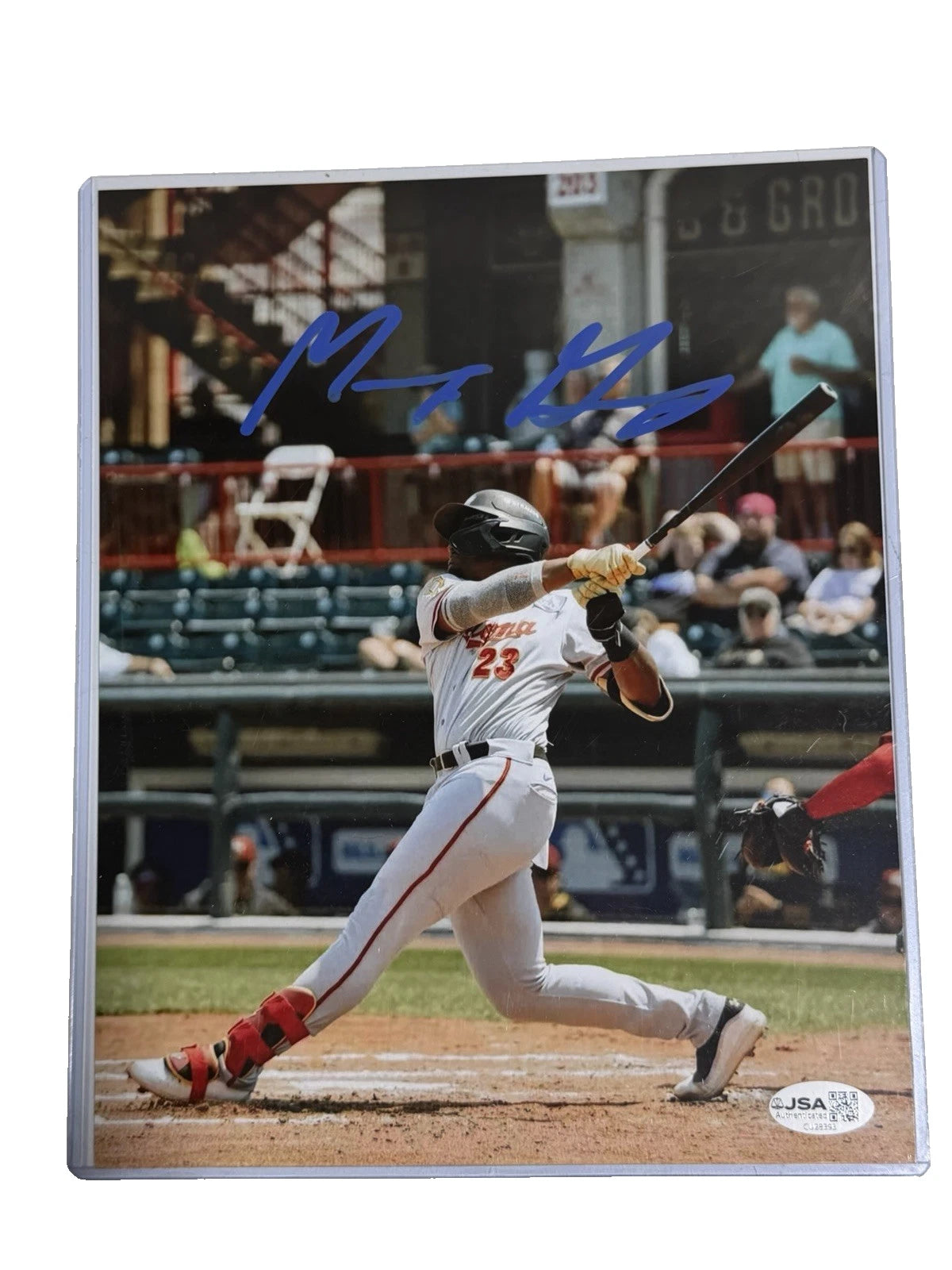 Murf Gray Signed 8x10 Photo Pittsburgh Pirates Altoona Curve Photo JSA 393