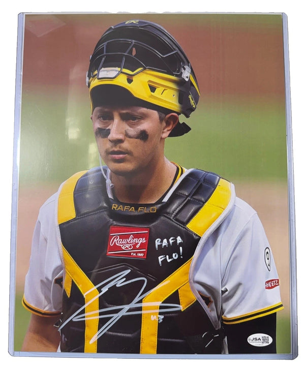 Rafael Flores Jr. Signed 11x14 Head Shot Rafa Flo Pittsburgh Pirates JSA 325