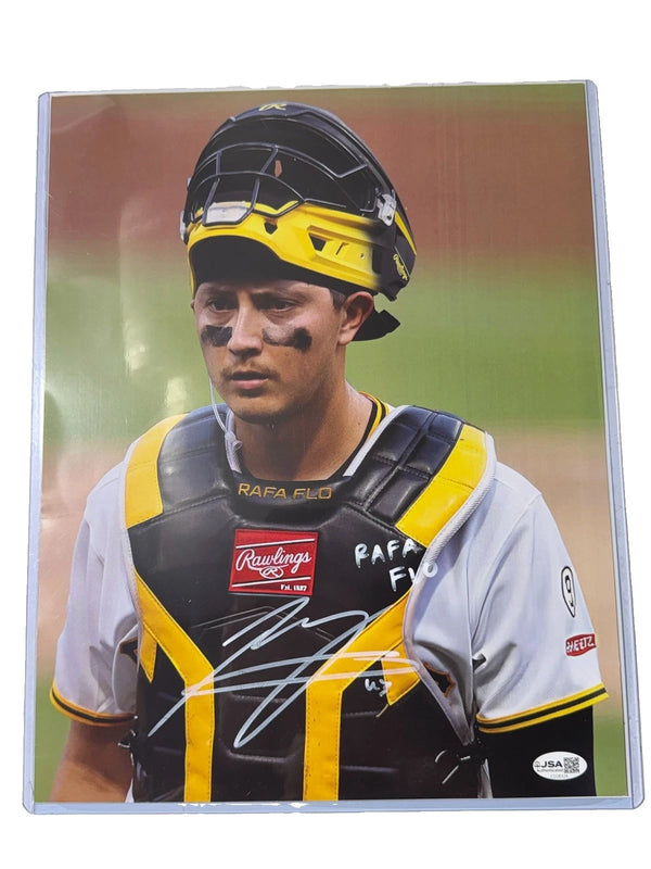 Rafael Flores Jr. Signed 11x14 Head Shot Rafa Flo Pittsburgh Pirates JSA 324