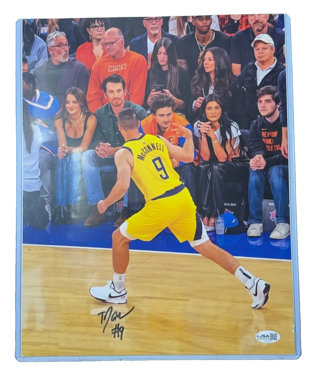 TJ McConnell Signed 11x14 Indiana Pacers Crowd Photo JSA