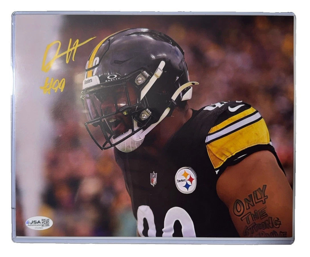 Derrick Harmon Signed 8x10 Headshot TL Photo Pittsburgh Steelers JSA