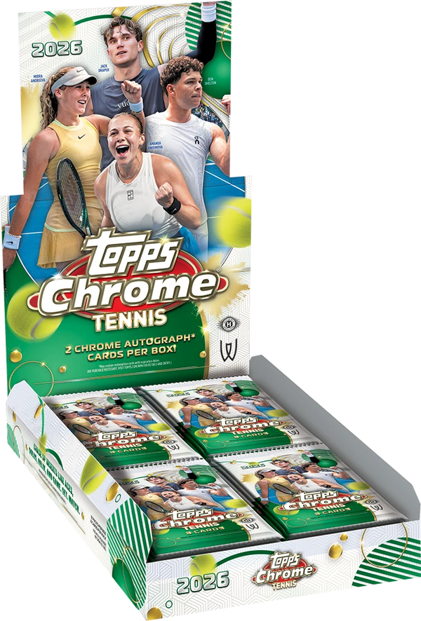 2026 Topps Chrome Tennis Hobby Box